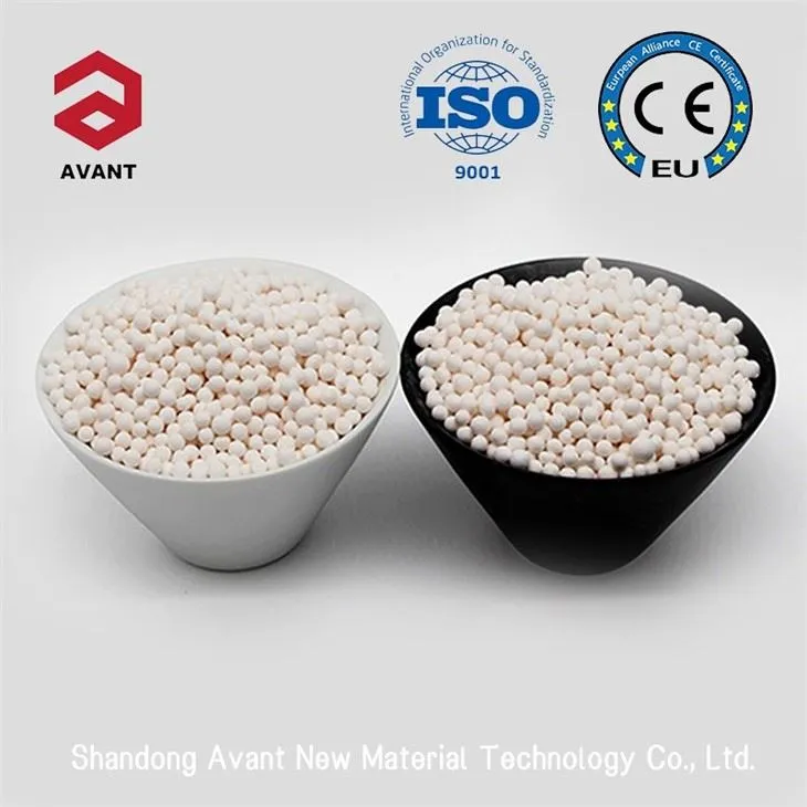 Activated alumina hydrogen peroxide regeneration adsorbent